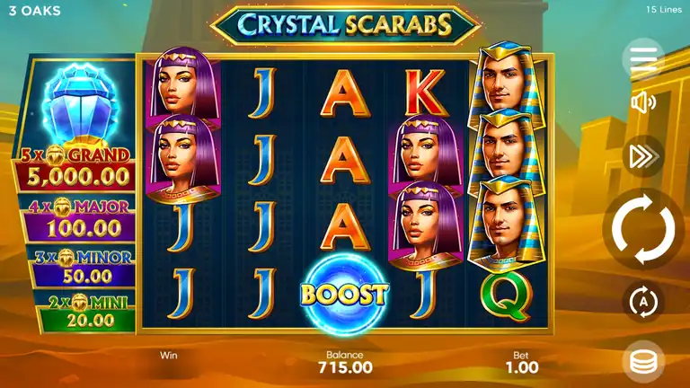 Crystal Scarabs spin 1205, balance $713.00 - late session, two strong H&W results still ahead